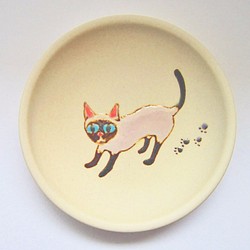 箱入りのマメ皿‐歩く青い目のシャム猫2 1枚目の画像