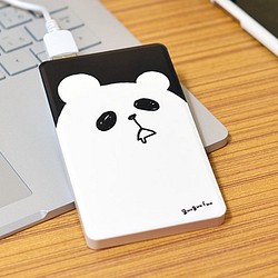 送料無料【Newモデル】シュールなパンダ  モバイルバッテリー 1枚目の画像