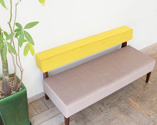 2.5s Border sofa（BR×イエロー[SP-UP619]＆モカ[SP-UP621]） ソファ