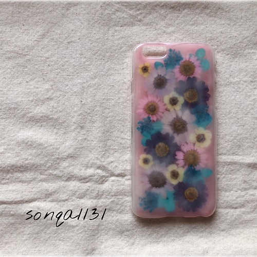 SALE!!》♡押し花ケース♡ 《いちごミルク》iPhone6/6S対応 iPhone