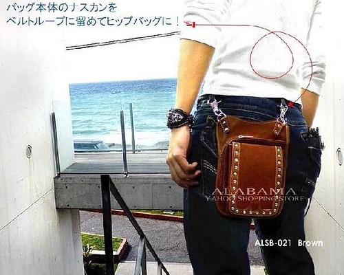 メンズ bag 本革レザーヒップバッグ ショルダーバッグ 2way