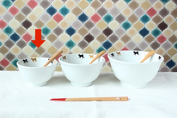 3種顏色Shiba Inu主食碗&lt;4種尺寸&gt; 第1張的照片