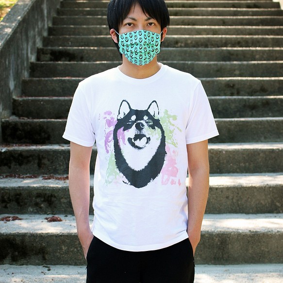 かわいい 水彩アートな柴犬半袖tシャツ 男女兼用mサイズ Tシャツ カットソー 銀くま 通販 Creema クリーマ ハンドメイド 手作り クラフト作品の販売サイト