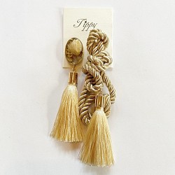 rope tassel pierce / earring 1枚目の画像