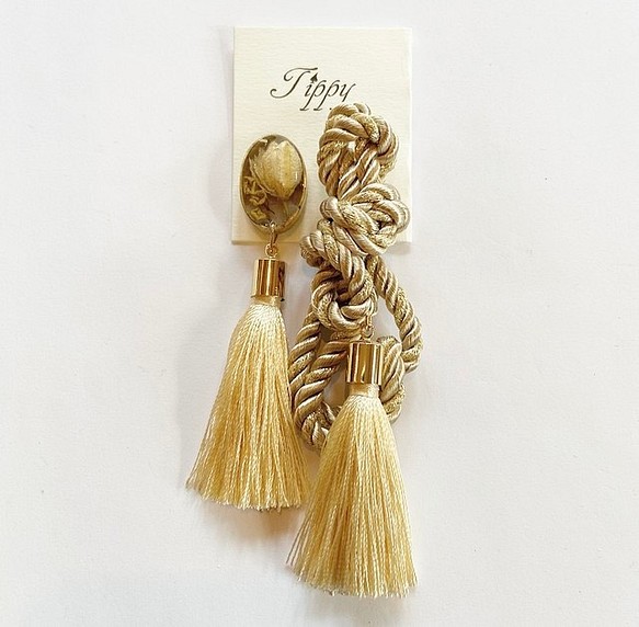 rope tassel pierce / earring 1枚目の画像