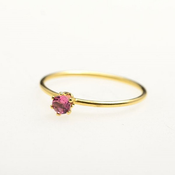 粉紅電氣石戒指❤K14GF 第1張的照片