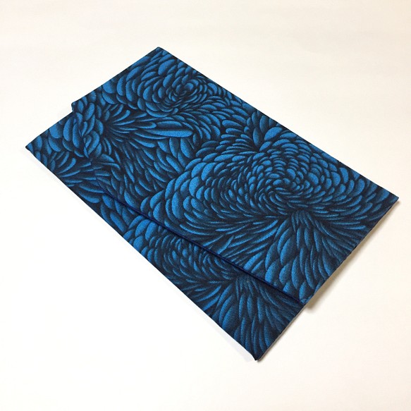 最終◆エキゾチックな両面袱紗◆Konabay Fabrics　PETL ブルー 1枚目の画像