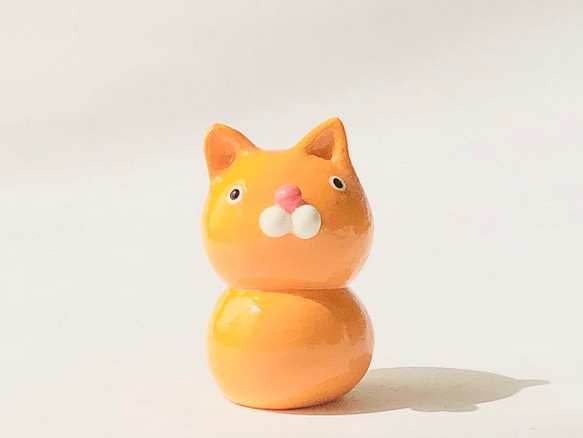 猫の置物 みかん猫 置物 Smile Happy 通販 Creema クリーマ ハンドメイド 手作り クラフト作品の販売サイト