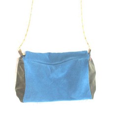 3way Leather Bag -blue & green- 1枚目の画像