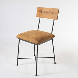 椅子　本革　キャメル 1枚目の画像