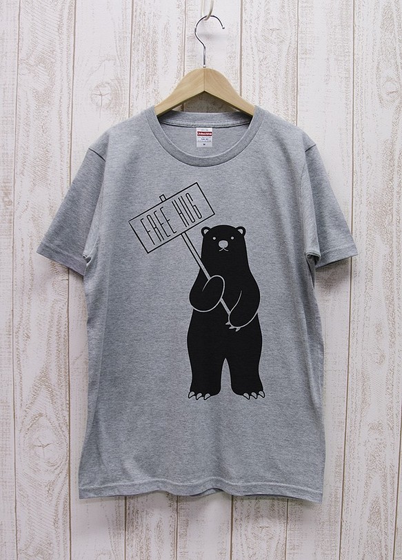 免費擁抱指南黑熊（希瑟灰色）/ R012-T-GR 第1張的照片