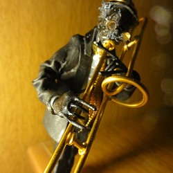jazz・・・バランス人形　ヤジロベー　トロンボーン　０3 1枚目の画像