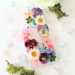 [兼容所有型號] Spring / Summer ♪ Spring Garden 壓花智能手機殼 第1張的照片