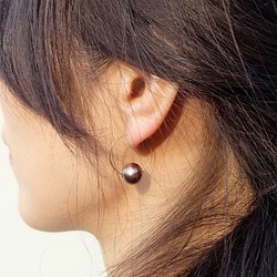3.簡單的珍珠耳環 第1張的照片