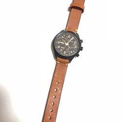 腕時計のレザーベルト 18mm 1枚目の画像