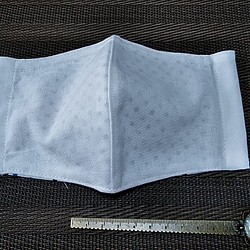 L-B『表白　裏柄』立体布マスク　ノーズワイヤー挿入口　ポケット付　ウーリースピンテープ付 1枚目の画像