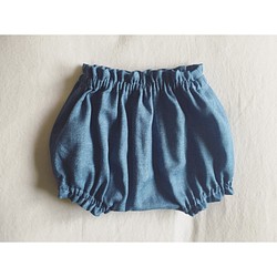 （70/80/90尺寸）紗布牛仔褲（淺藍色） 第1張的照片