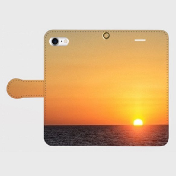 手帳型iPhone/スマホケース  紫陽花  (大きいサイズ) 1枚目の画像