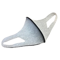 立體口罩 可以用水洗的材料製成的立體布口罩  超薄 2毫米 可重複清洗的口罩。 M尺寸 灰色 第1張的照片