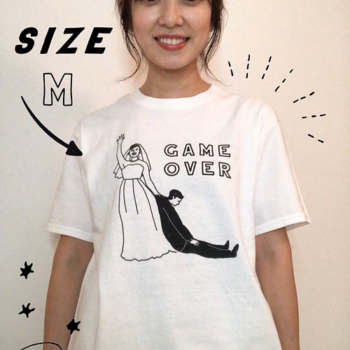 新郎新婦 ペアtシャツ Game Over 結婚 ウェディング 前撮り その他オーダーメイド Diystorepbw 通販 Creema クリーマ ハンドメイド 手作り クラフト作品の販売サイト