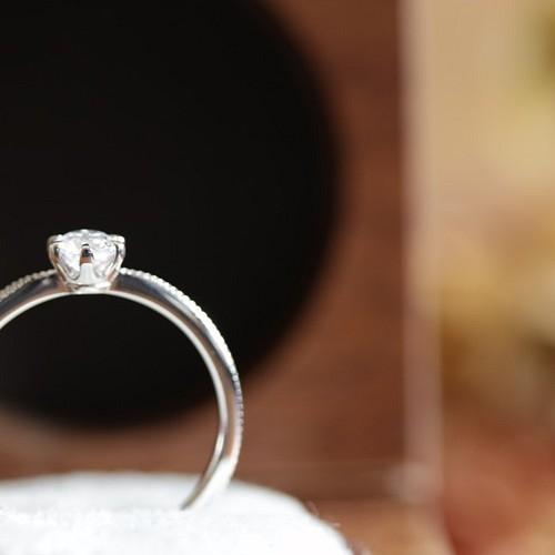 0.2ｃｔ 一粒ダイヤのシンプル婚約指輪 ☆アバウトsize納品もOK 