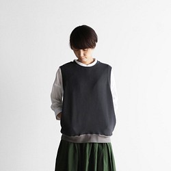 [HUIS in house] SUVIN Sweat Pocket Vest (深灰色) [男女通用] SW601 第1張的照片