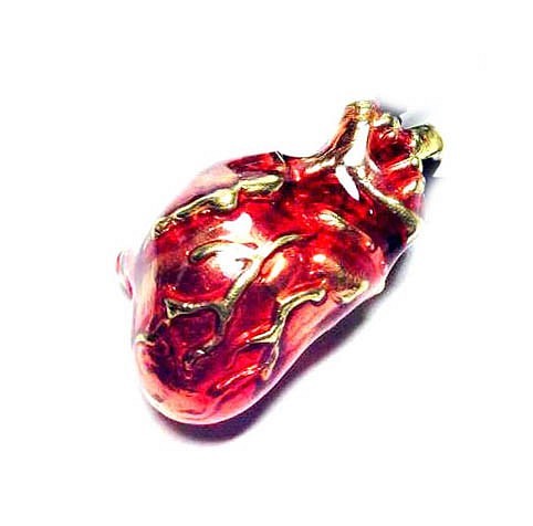 SOLID DESIGN SDr-174r 人体シリーズ ミラグロ心臓ピンズ(Red) 1枚目の画像