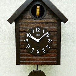 北欧デザインの鳩時計（電子式）sq04_an 1枚目の画像