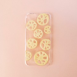 【s様専用】食べ物スマホケース♢れんこん【iPhone7 plus】 1枚目の画像