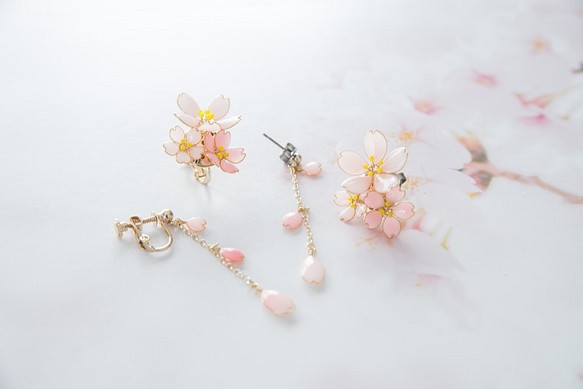 春季耳環【櫻】附贈可以裝飾的照相版！ 第1張的照片