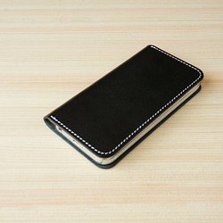 牛皮iPhone5 / 5s保護套Nume皮革皮套筆記本類型黑色 第1張的照片