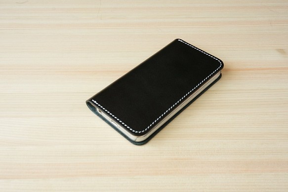 牛皮iPhone5 / 5s保護套Nume皮革皮套筆記本類型黑色 第1張的照片