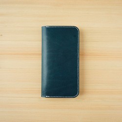 Cowhide iPhone 11 cover tanned leather leather case notebook typ 第1張的照片