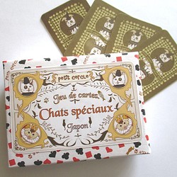 滑稽的貓撲克牌（古董版） 第1張的照片