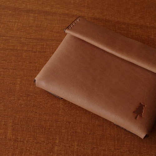 受注生産】compact wallet／brown-