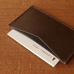 【受注生産】Business Card Case（slim-type）／olive×bluegreen 1枚目の画像