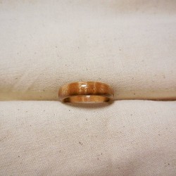 楓老木の指輪　丸型ツヤ有り仕上げ　現品限り特価 1枚目の画像