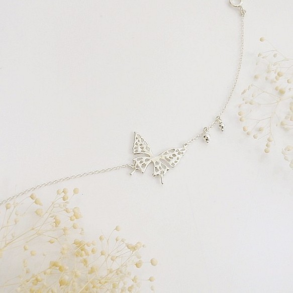 Stardust Butterfly(アゲハ蝶のブレスレットA)(silver) www