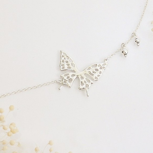 Stardust Butterfly(アゲハ蝶のブレスレットA)(silver) www
