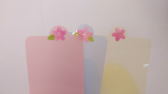 財布のカードが簡単に出せる「楽デル」桜 1枚目の画像
