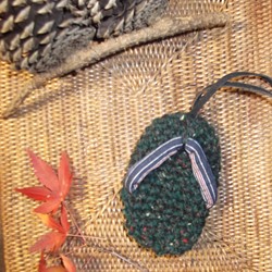 草履の手編みキーケース 1枚目の画像