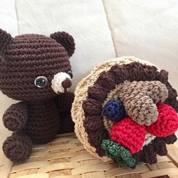 [Creema Limited] Caracara Bear和提拉米蘇草莓蛋糕棉籤套保護套 第1張的照片