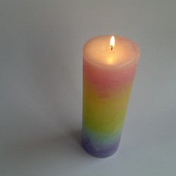 aroma candle big ~rainbow~アロマキャンドル 1枚目の画像