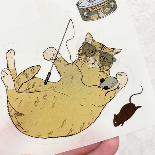 世界を旅する猫たち ステッカーシール 2枚セット 文房具 ステーショナリー Nemunoki Paper Item 通販 Creema クリーマ ハンドメイド 手作り クラフト作品の販売サイト