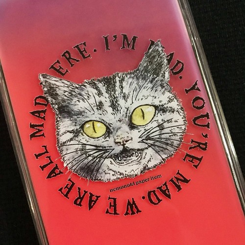 受注生産 チェシャ猫 サンドアートiphoneケース Iphoneケース カバー Nemunoki Paper Item 通販 Creema クリーマ ハンドメイド 手作り クラフト作品の販売サイト