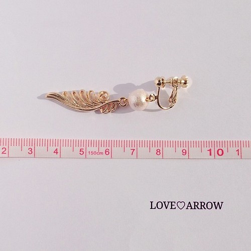 天使の羽☆✞☆イヤリング・ピアス イヤリング・ノンホールピアス LOVE