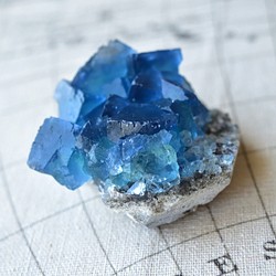 フローライト（蛍石） Sweet Blue 中国・福建省産 120g/ 鉱物・結晶