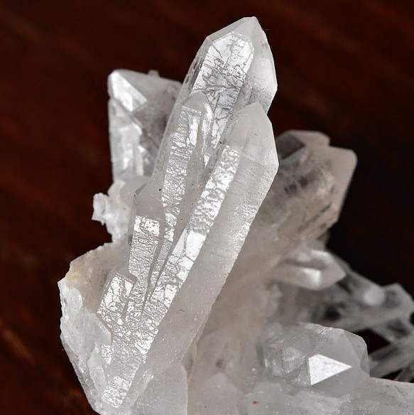ポイント水晶クラスター　インターフェレンスクォーツ（成長干渉水晶）　ロシア・ダルネゴルスク産　 23g/ 鉱物・レアコレ