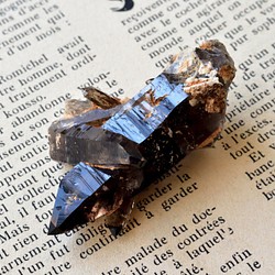 Smokey石英點Doffine雙晶從Malawi-Mulanger山31克/礦物，粗糙的石頭 第1張的照片