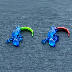 [NEW] 藍色蜥蜴耳套（單耳） 第1張的照片